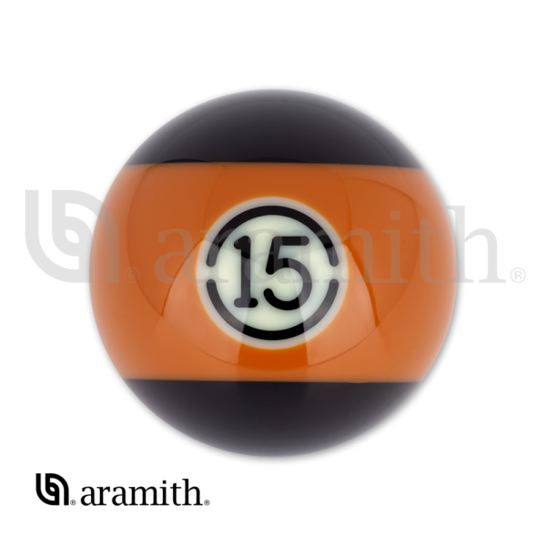 Aramith BLACK Replacement Ball – #15 | Golden Break Billiards